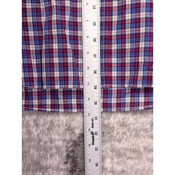 J Press Shirt Large Mens Cotton Madras Plaid Button Down Long Sleeve - Picture 6 of 8
